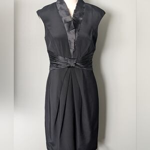Kay Unger 100% Silk Black Cocktail Dress, Sz. 8.